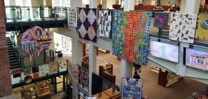 Boston Modern Quilt Guild at the Fiber Arts Exhibit 2021