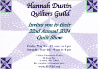 Hannah Dustin QG Quilt Show - Hudson, NH